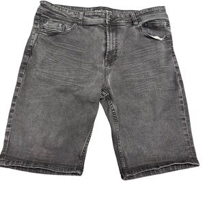 Free Planet Men’s Charcoal Jean Shorts Size 36 Classic Casual Summer Wear